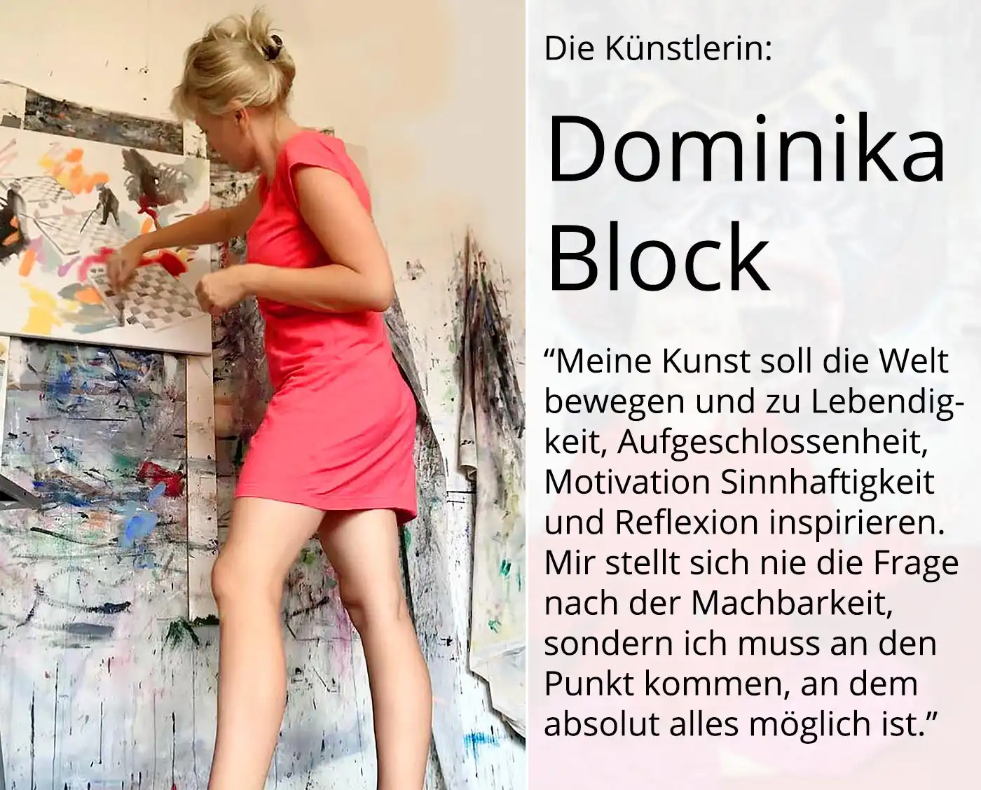 D. Block: "Die eingefrorene Rose", Original/Unikat, expressive Ölmalerei