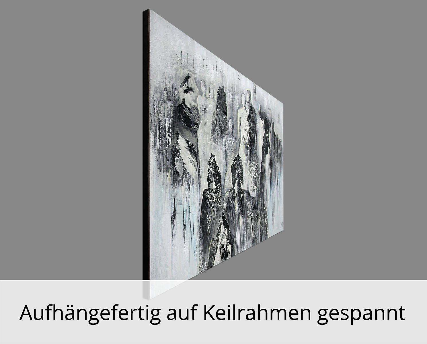Unikat, modernes Gemälde, K. Namazi: "Vor dem Aufstieg", Original