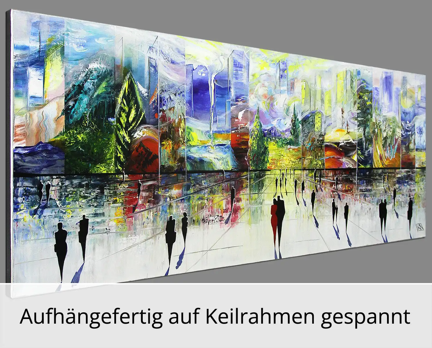 Acrylgemälde: "City of Impressionism I", K. Namazi, Original/Unikat