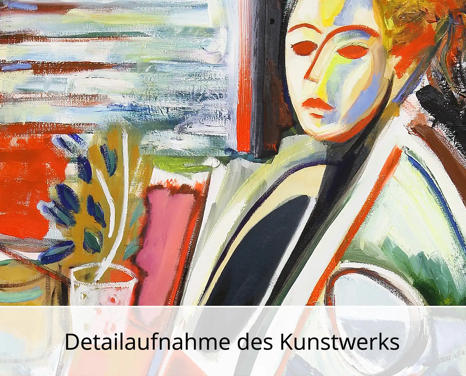 Limitierte Edition auf Papier, M. Cieśla: "Abstrakte Komposition im Studio", signierter Fineartprint, Nr. 1/150