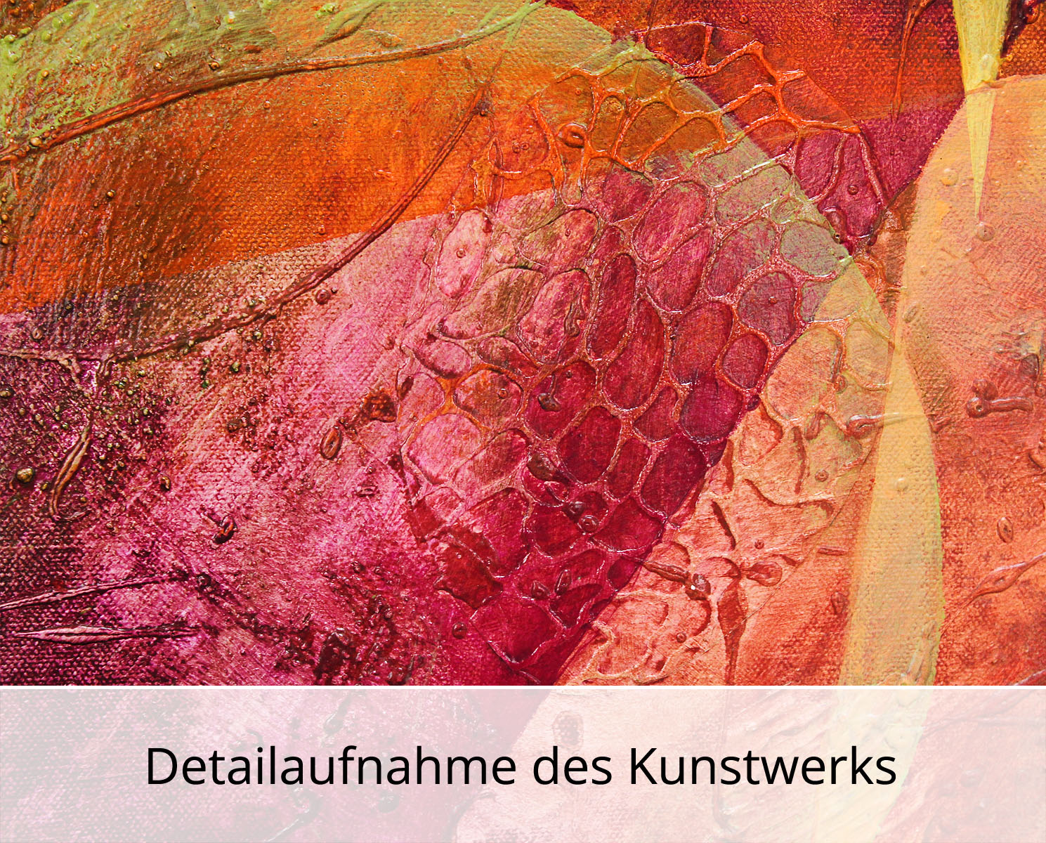 Abstrakte Malerei von Ewa Martens: "Zeitfenster - Freude", Original (Unikat)