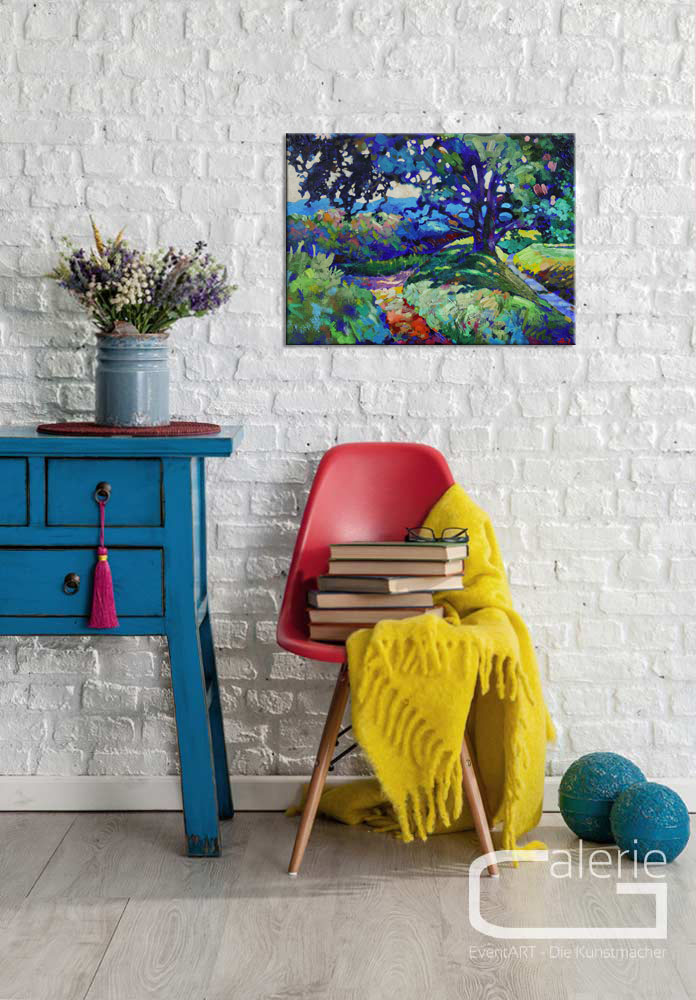 Acrylmalerei Bilder von Andy Larrett: "Die Farben des Sommers"
