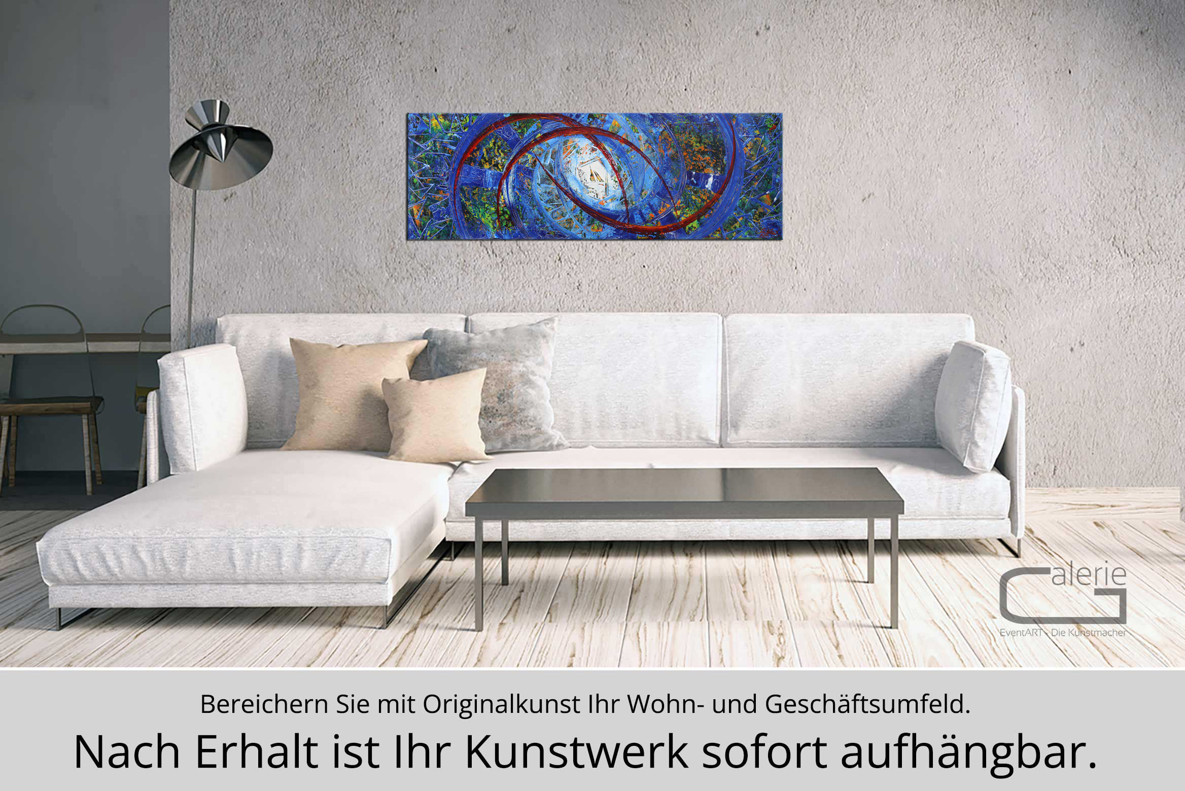 R. König: Spiritual Connection I, abstraktes Originalgemälde (Unikat)