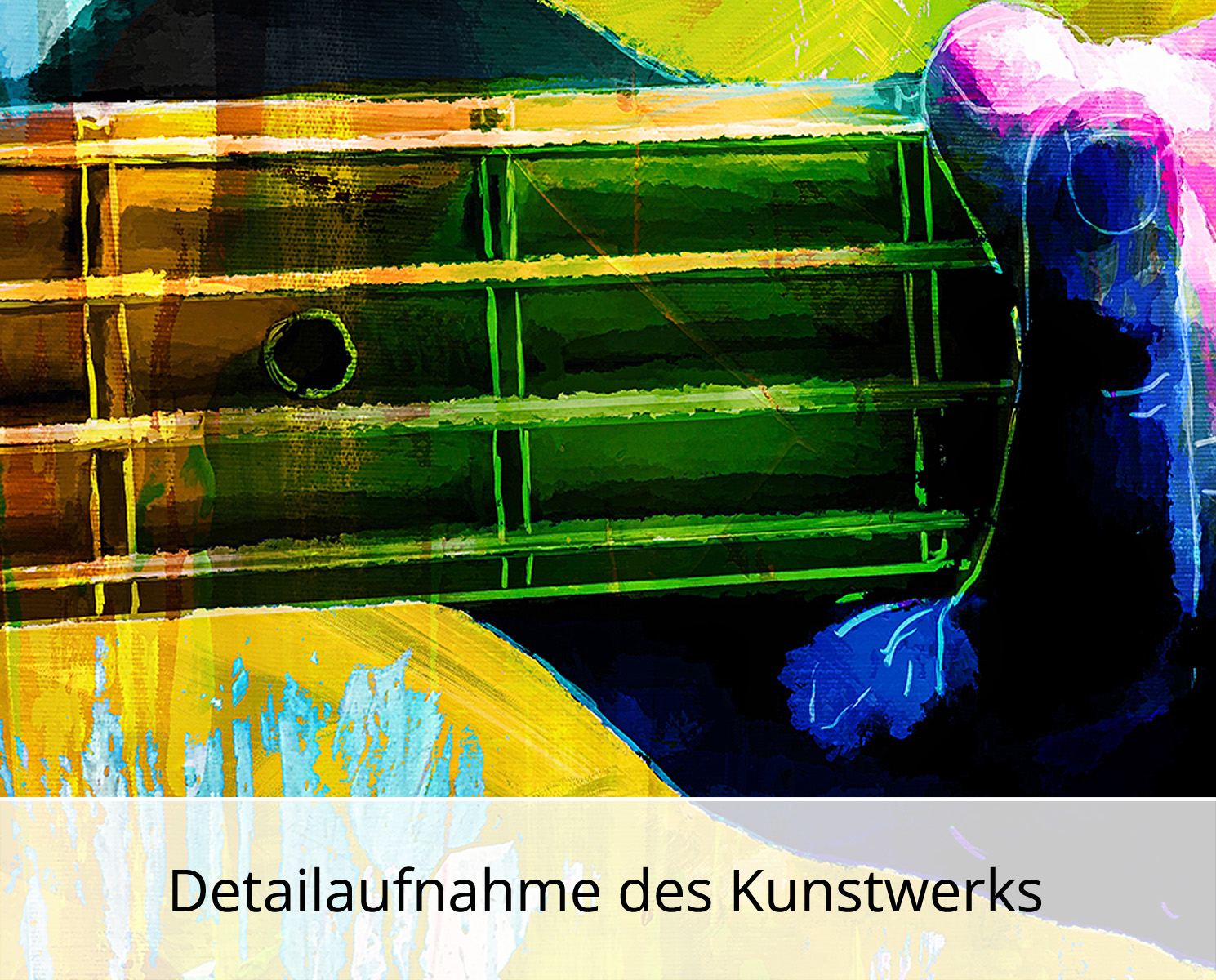 Moderne Pop Art: Bass Player II, H. Mühlbauer-Gardemin, Original/serielles Unikat