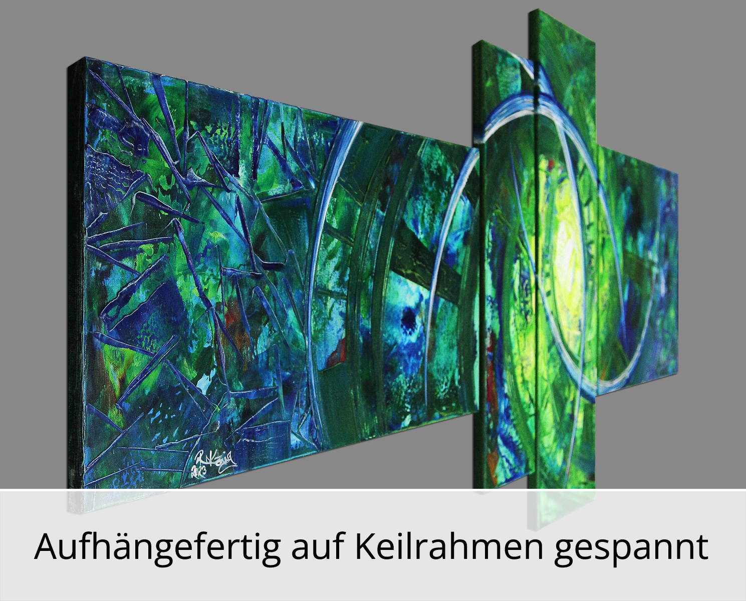 Mehrteilige Acrylbilder: Next Level I, R. König, Originalgemälde (Unikat)