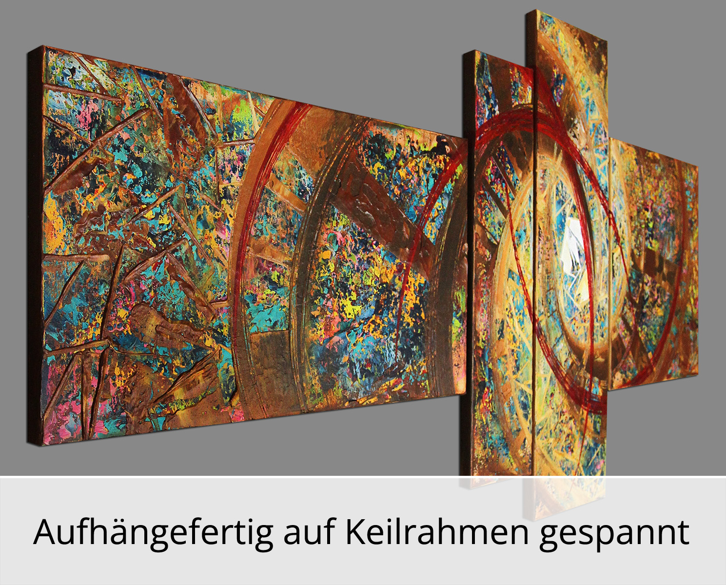 Mehrteilige Acrylbilder: Talisman I, R. König, Originalgemälde (Unikat)