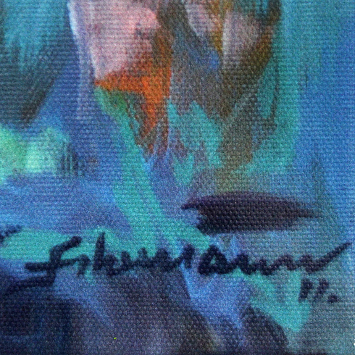 U. Fehrmann: "Rügen", Edition, signierter Kunstdruck auf Leinwand