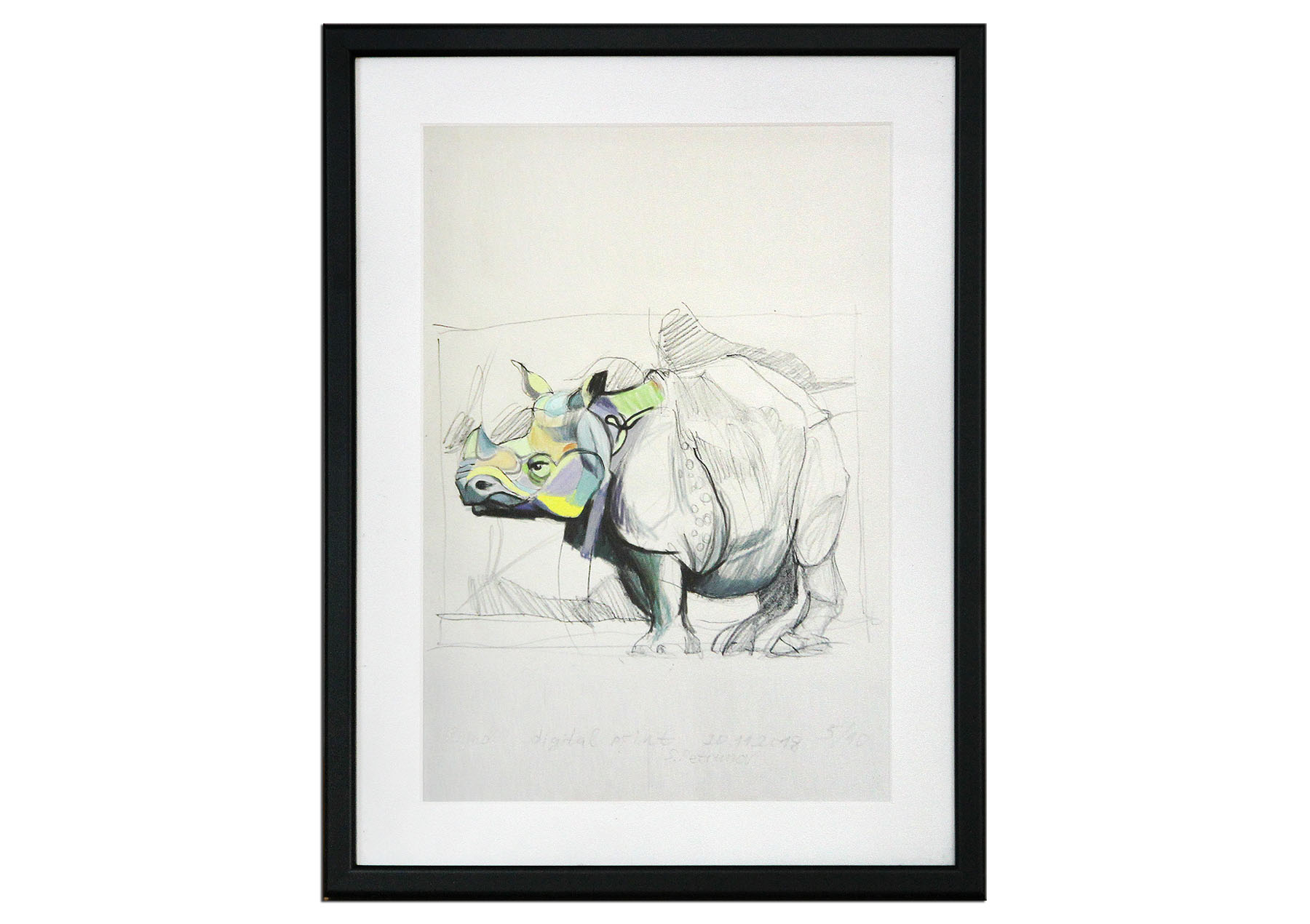 Limitierter Kunstdruck, Stefan Petrunov: "Rhino 2"