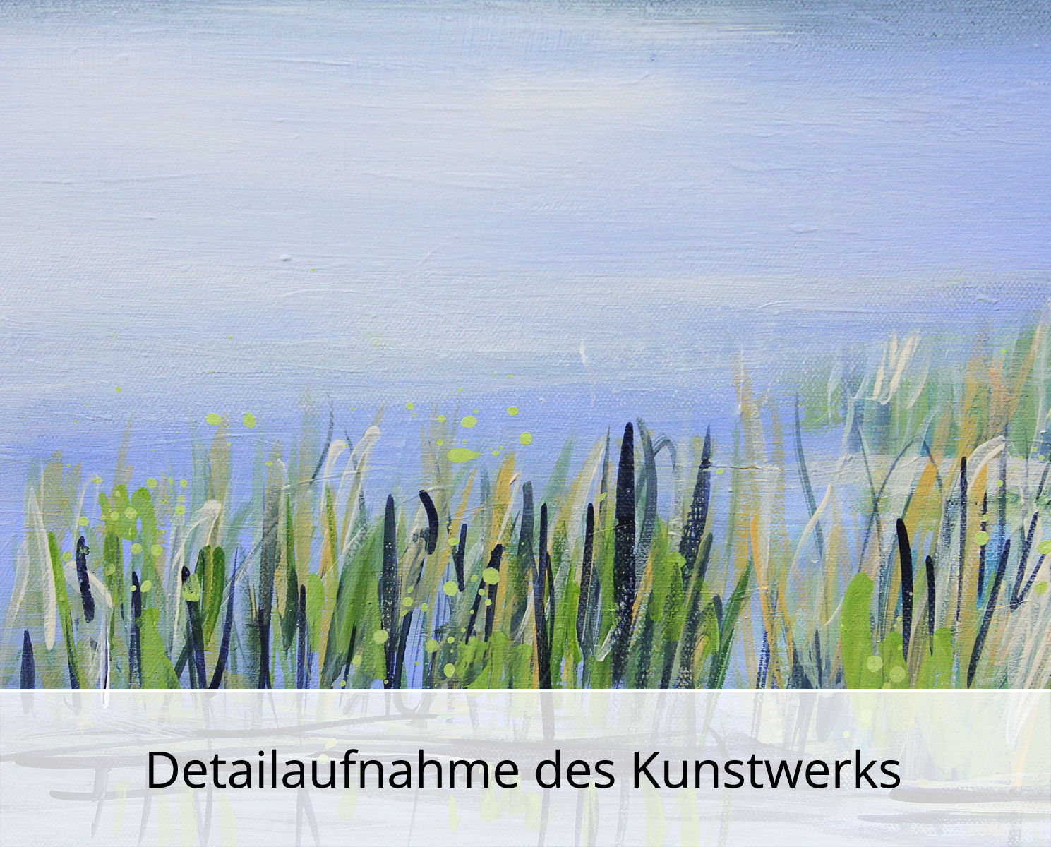 M.Kühne: "Sommertag am See", modernes Originalgemälde (Unikat)