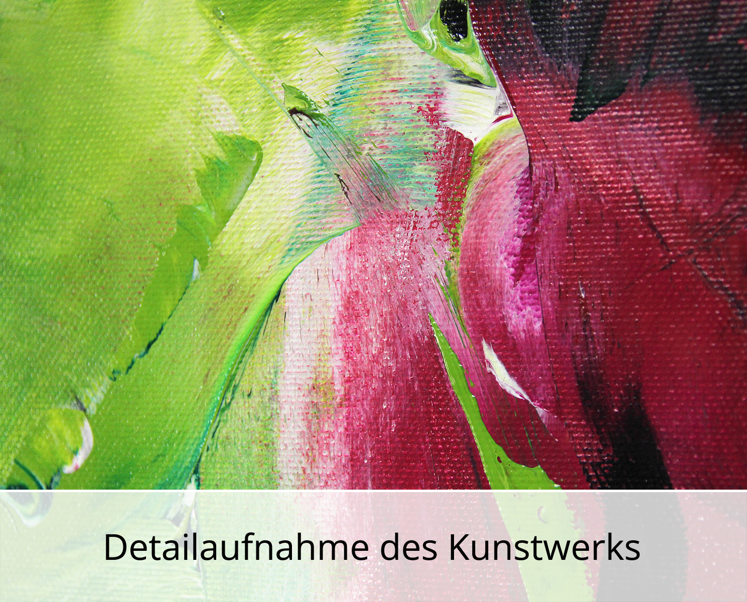 C. Middendorf: "Klatschmohnimpressionen III", abstraktes Originalgemälde (Unikat) (A)