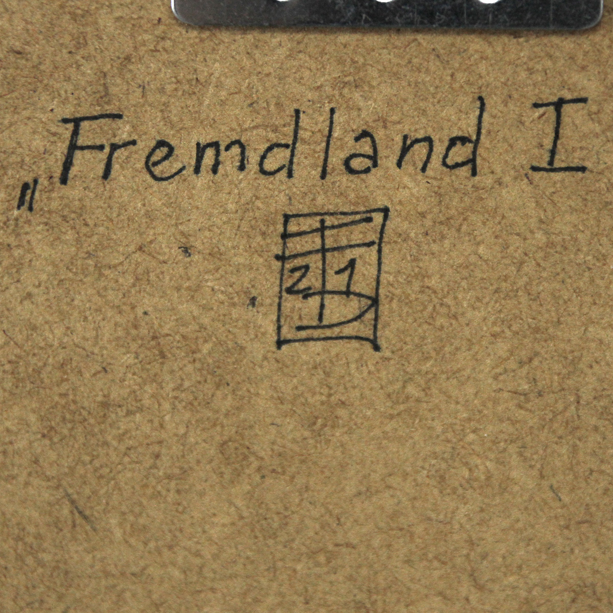 D. Hille: "Fremdland I", digitale Kunst auf Papier, inkl. Rahmen (A)