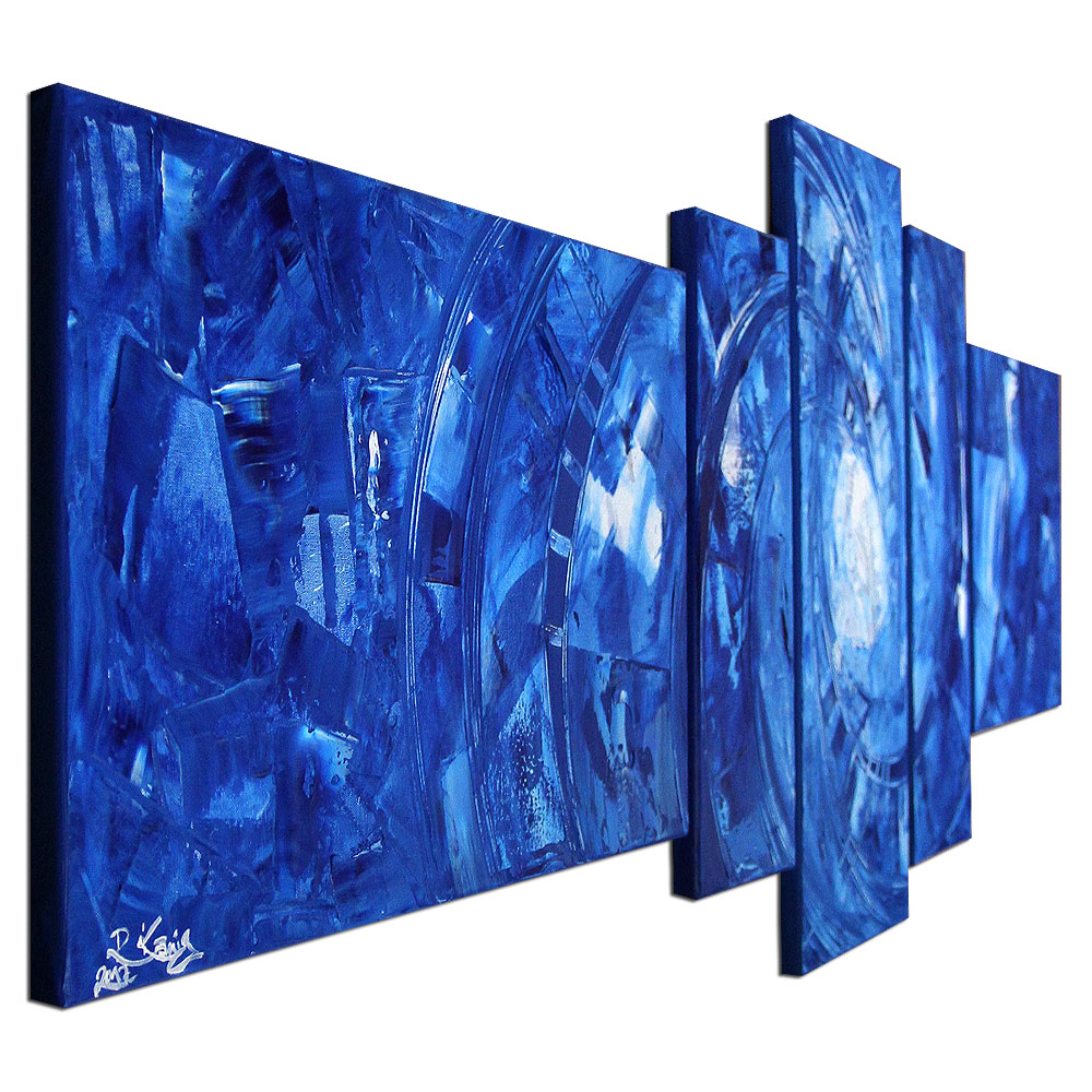 Acrylbilder, R.König: "Blue Pattern II" (E)