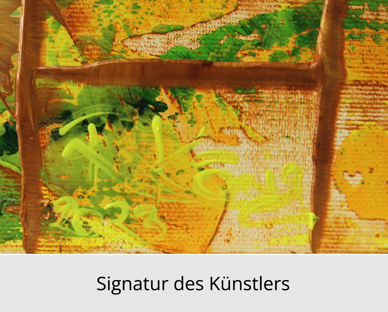 Mehrteilige Acrylbilder: Summergarden II, R. König, Originalgemälde (Unikat)