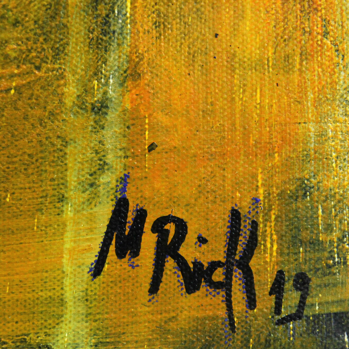 Acrylmalerei abstrakt, M.Rick: "Schattentanz" (A)