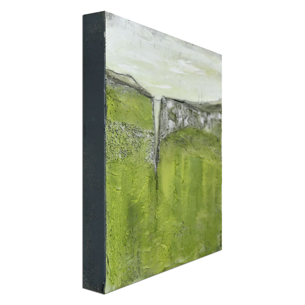 Abstrakte Acrylmalerei, M.Rick: "Landscape grün" (A)