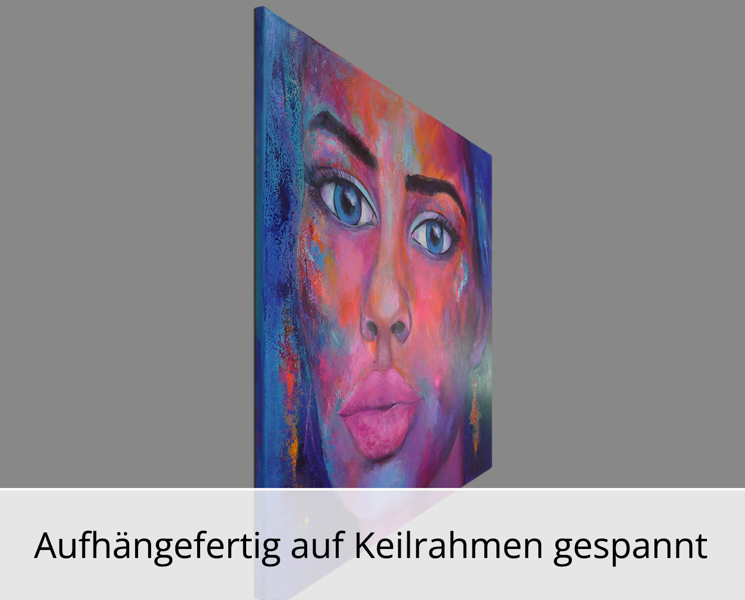 M. Rathje: Faces 11, moderne Malerei, Originalgemälde (Unikat)