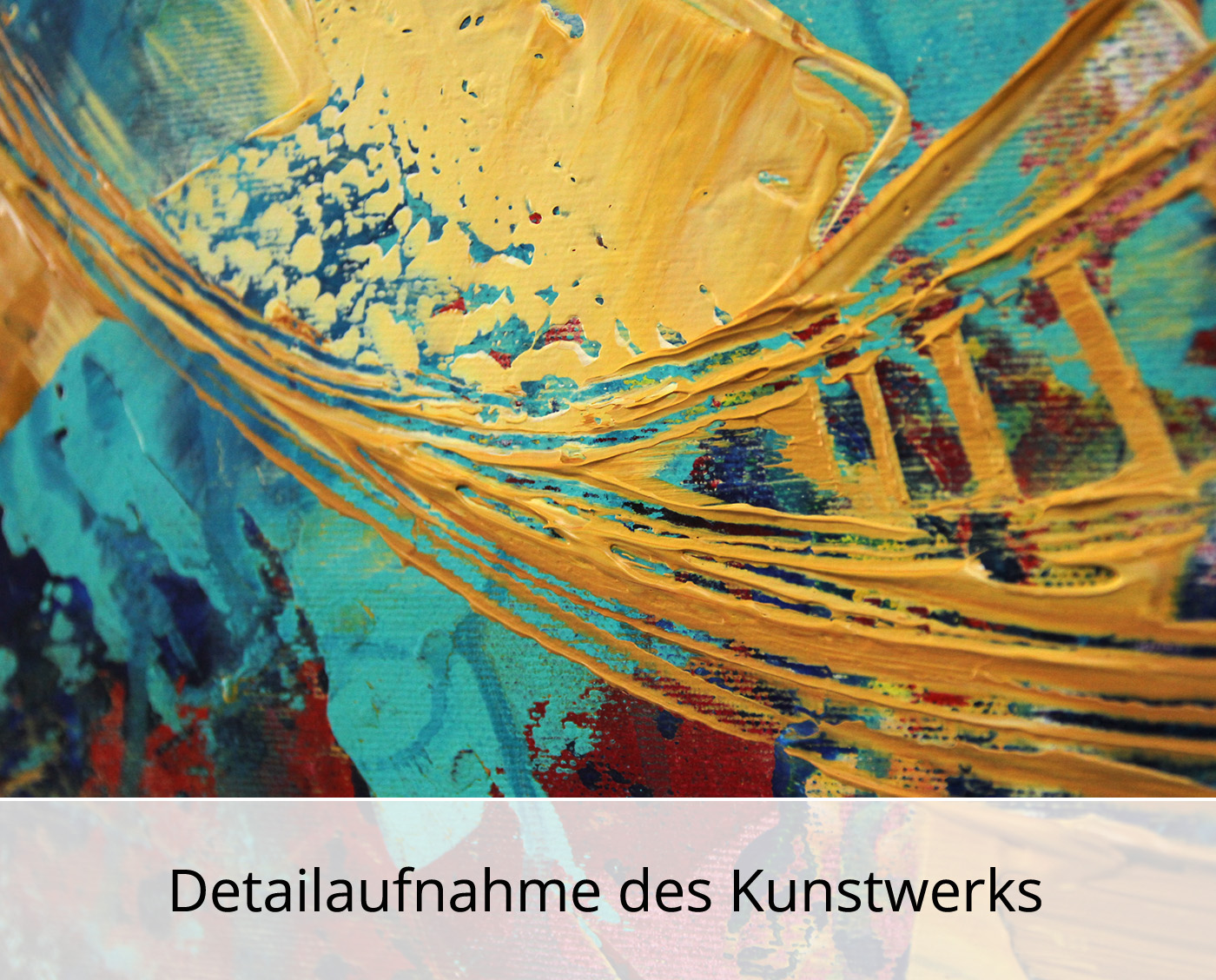 R. König: "Lichtverwirbelung I", abstraktes Originalgemälde (Unikat)