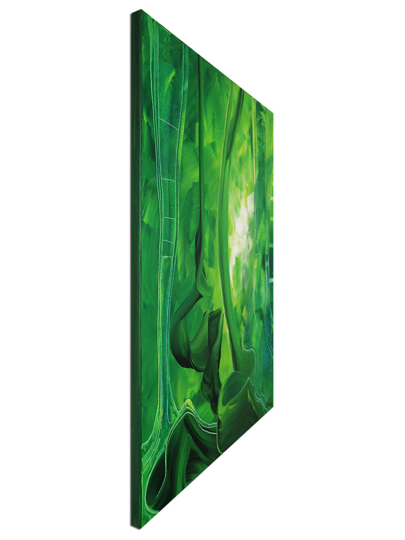Acrylbilder, J. Fernandez: "Green XIII"
