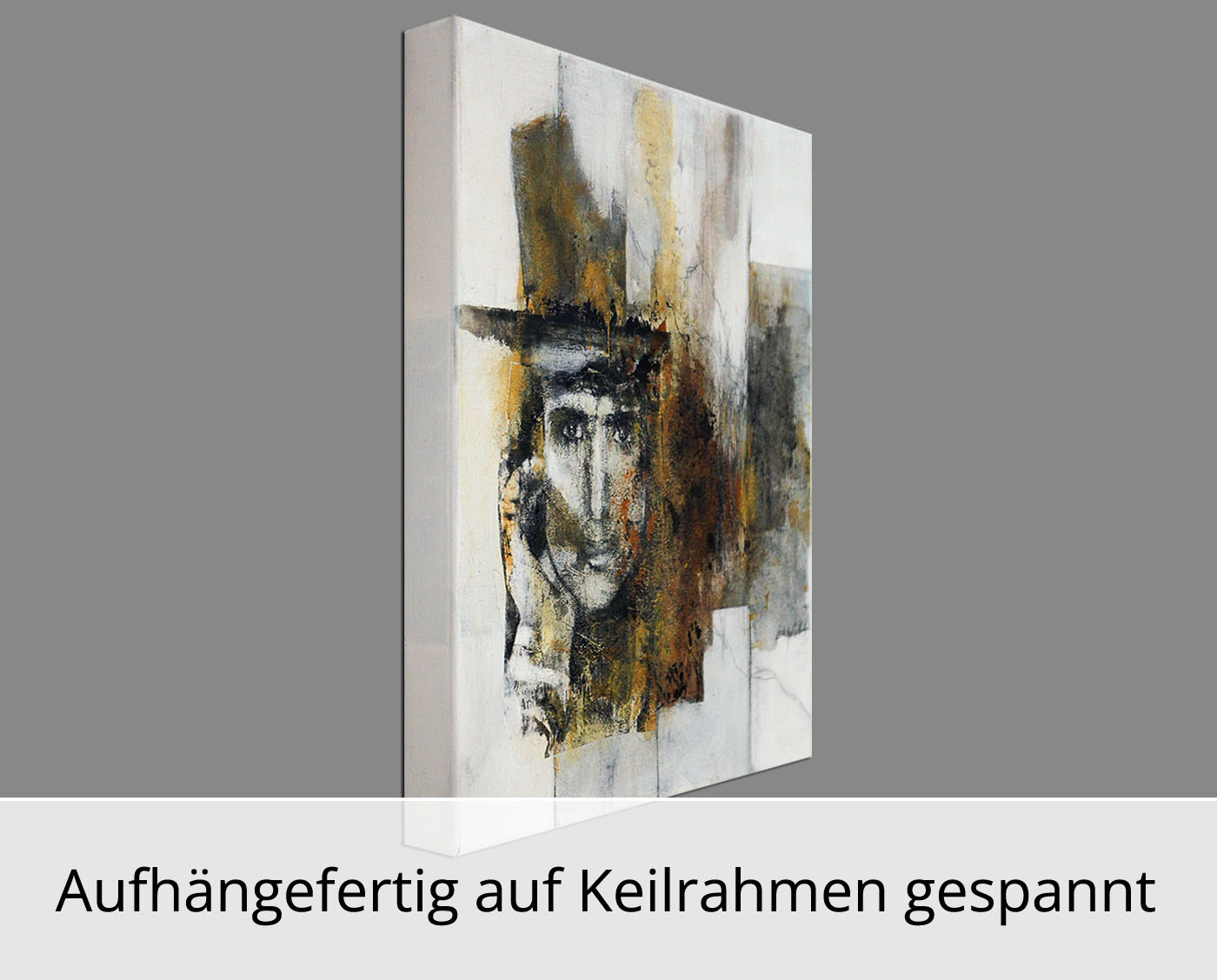 R. Schleeh: "Ich sehe dich", Originalgemälde (Unikat), zeitgenössische Kunst