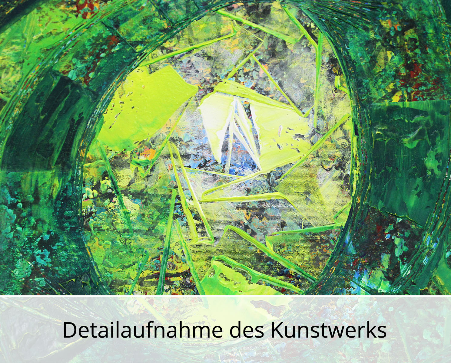 R. König: "Rad der Zeit I", abstraktes Originalgemälde (Unikat)