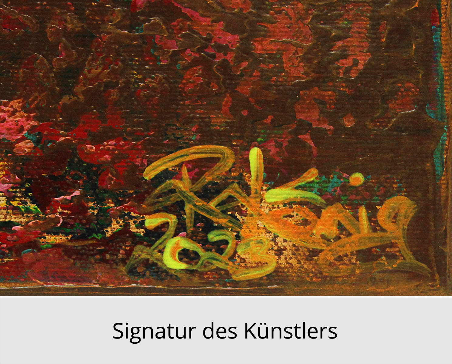 Abstraktes Originalgemälde: Farben sind zeitlos II, R. König (Unikat)