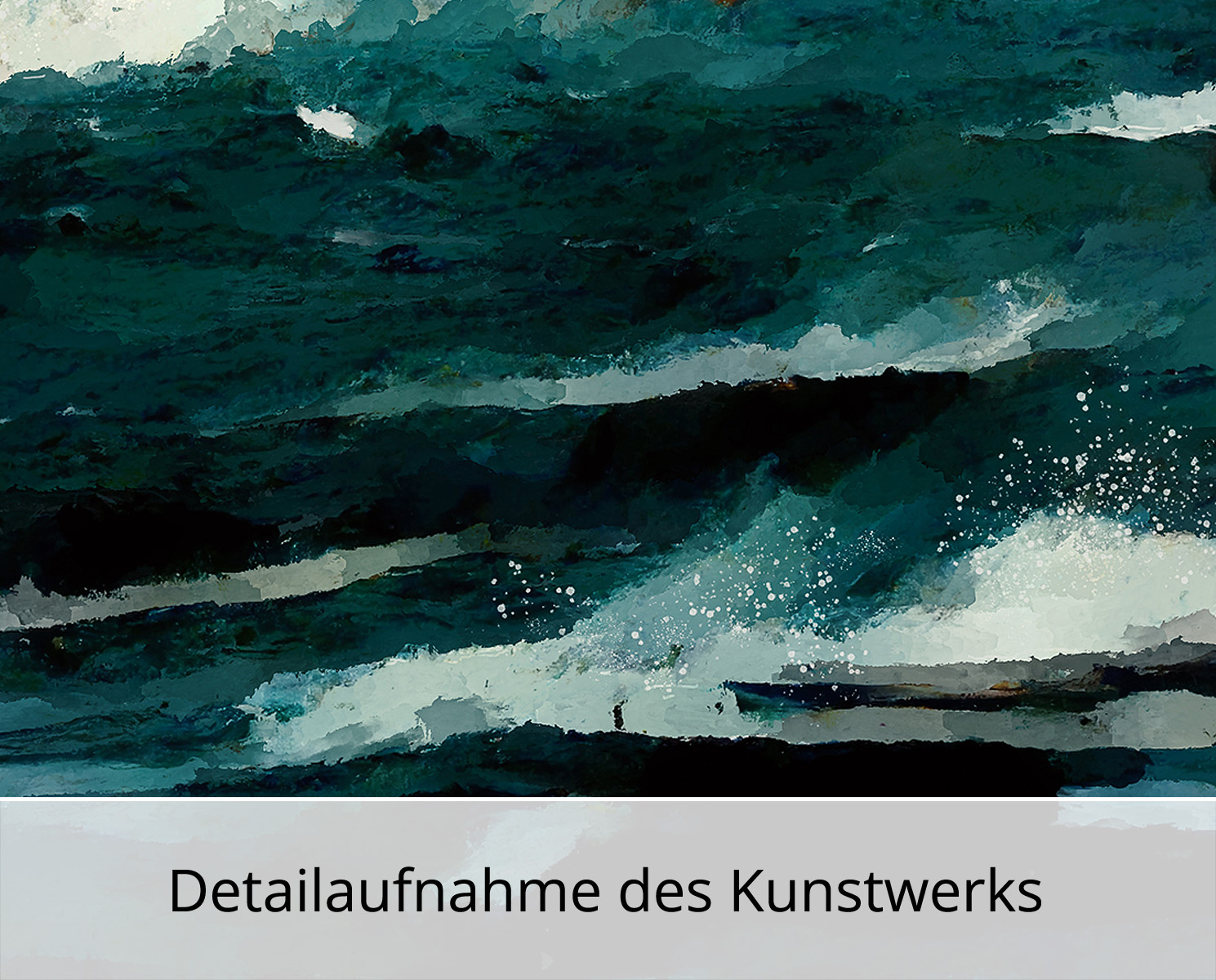 H. Mühlbauer-Gardemin: "Orkan auf hoher See II", Moderne Pop Art, Original/serielles Unikat