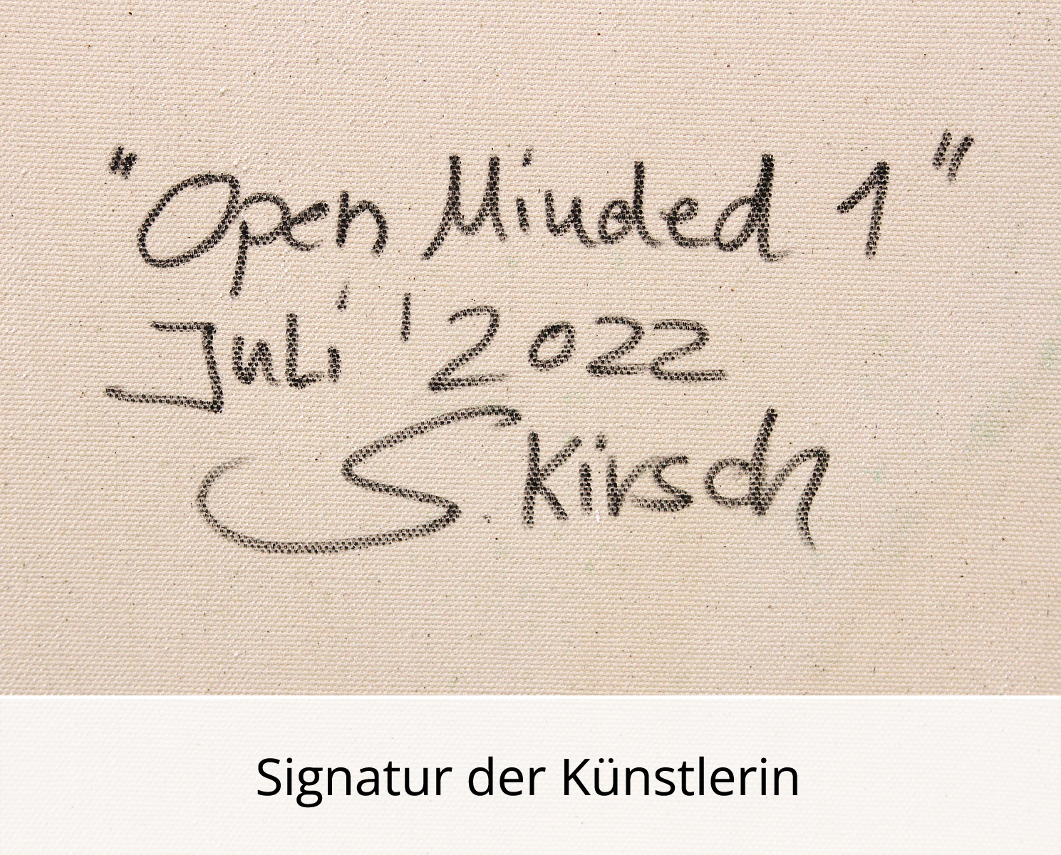 S. Kirsch: "Open Minded 1", Originalgemälde (Unikat)