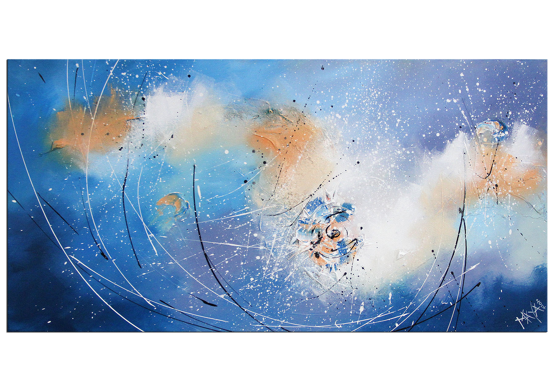 Gemälde abstrakt, Maya: "Sailing I"
