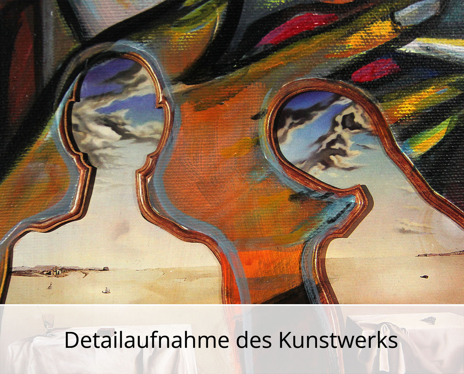 K. Namazi: "Genussmensch II", moderne Originalkunst (Unikat)