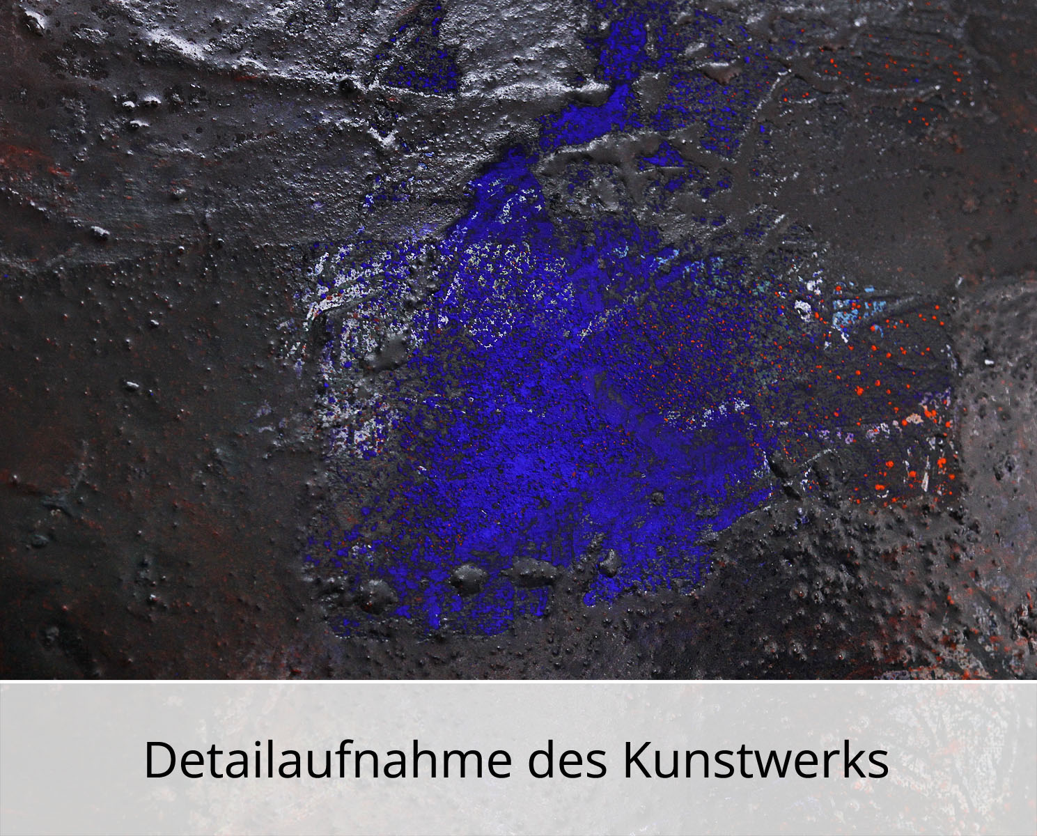 D. Block: "Frida´s Kikeriki auf der Suche nach Blau", Original/Unikat, zeitgenössische Acrylmalerei