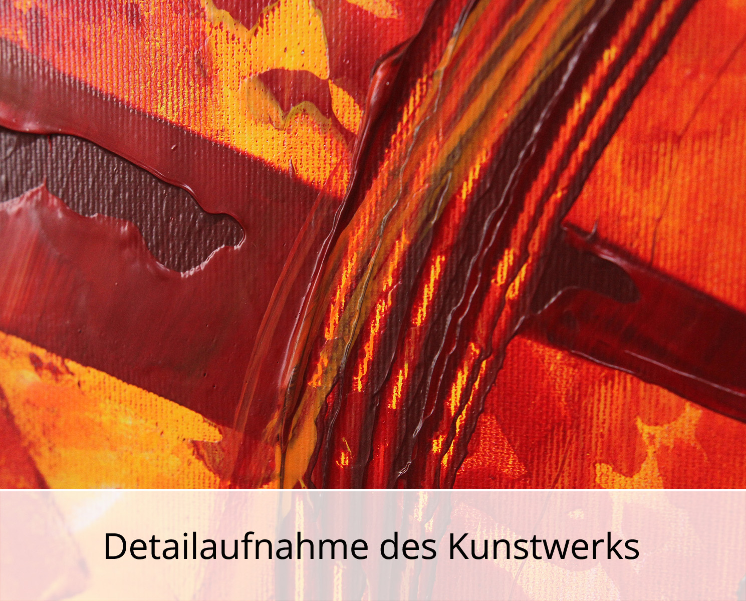R. König: "Liquid Red VIII", mehrteilige Acrylbilder, Originalgemälde/ Unikat