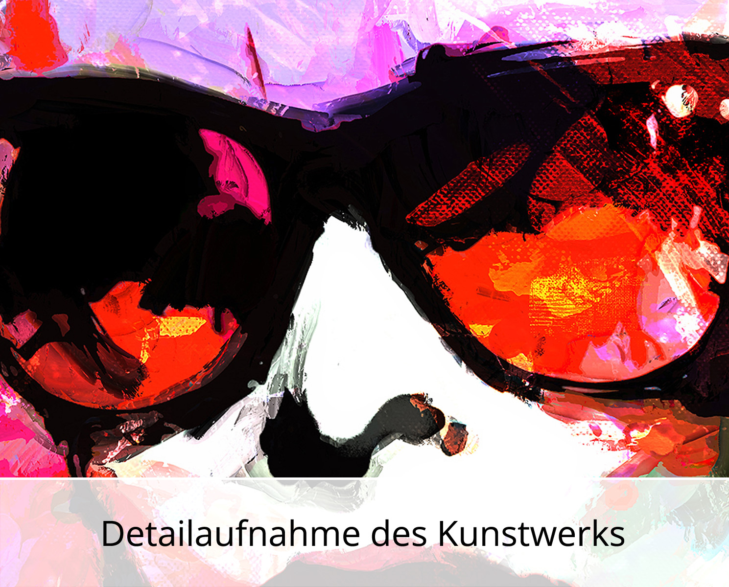 H. Mühlbauer-Gardemin: "Sunglasses", Moderne Pop Art, Original/serielles Unikat