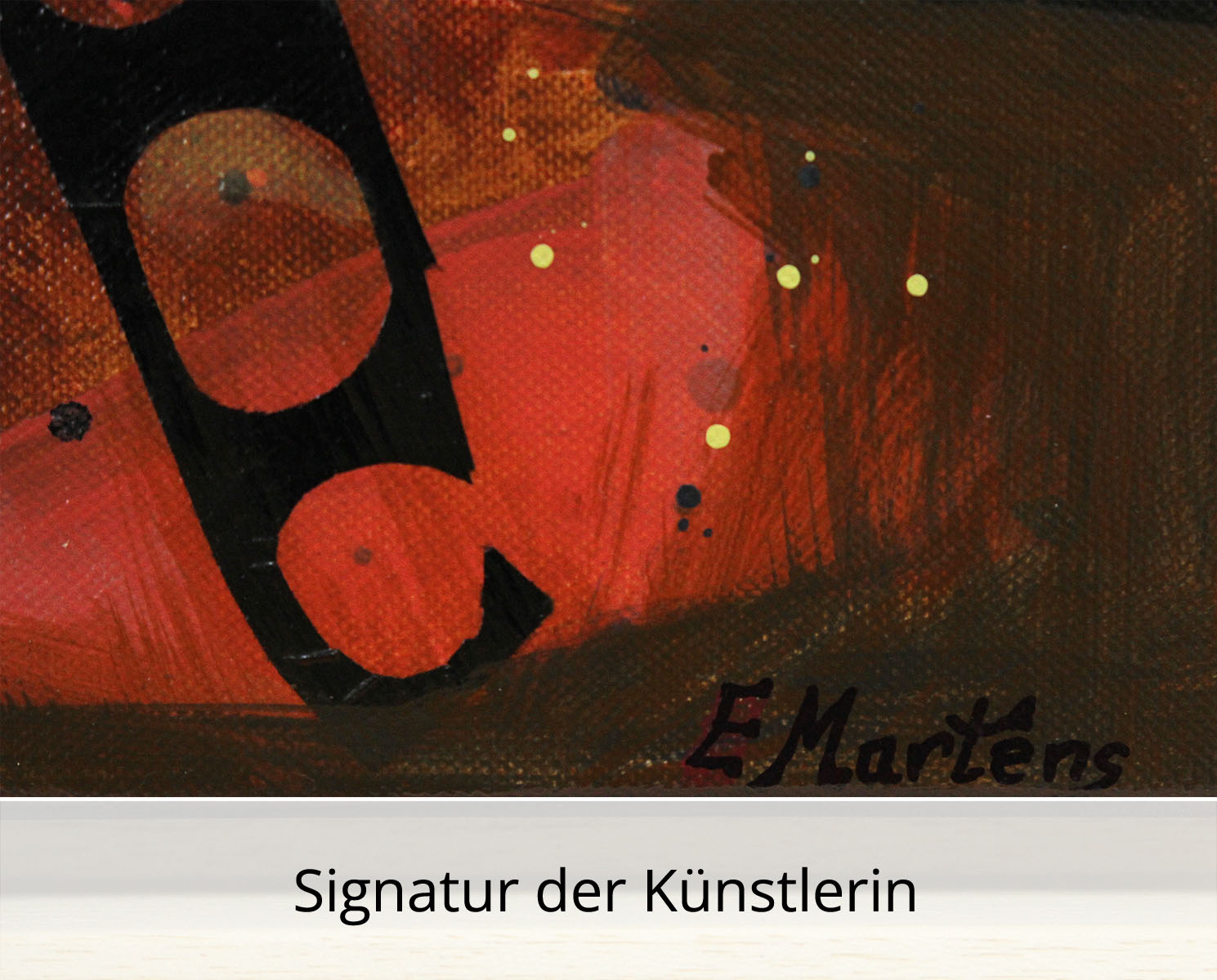 Abstrakte Malerei von Ewa Martens: "Himmlische Melodie VII", Original/Unikat
