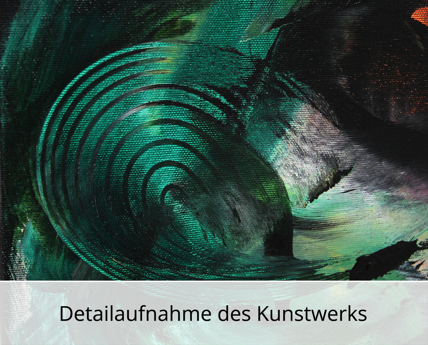C. Middendorf: "Klatschmohnimpressionen III", abstraktes Originalgemälde (Unikat) (A)