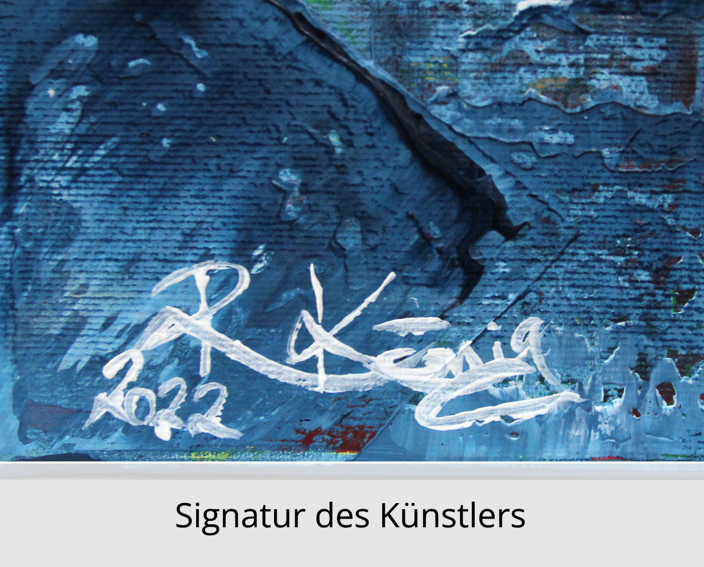 R. König: "Reifungsprozess II", abstraktes Originalgemälde (Unikat)