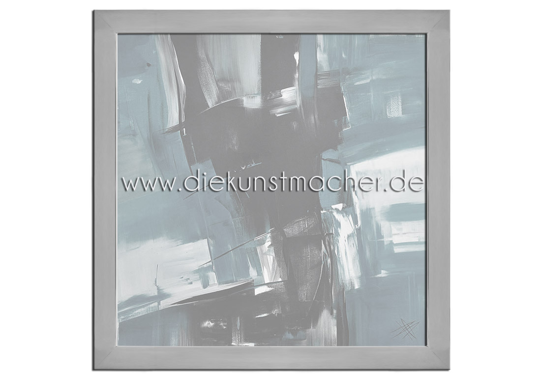 Premium Bilderrahmen, Fotorahmen chrome HR-401064-cg, inkl. entspiegeltem Echtglas
