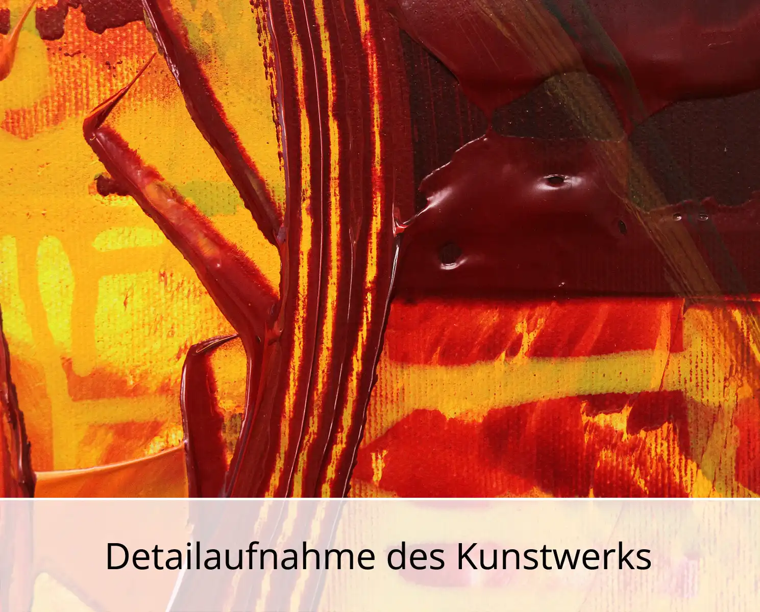 Abstraktes Originalgemälde: "Dynamischer Farbfluss V", R. König, Unikat