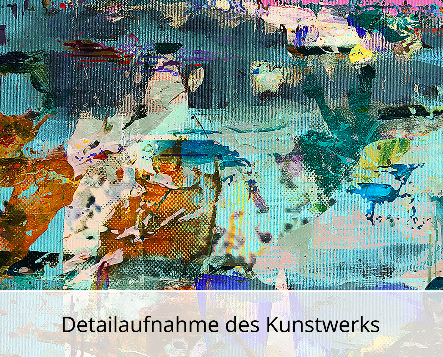Moderne Pop Art: "Abstrakter Urwald", H. Mühlbauer-Gardemin, Original/serielles Unikat