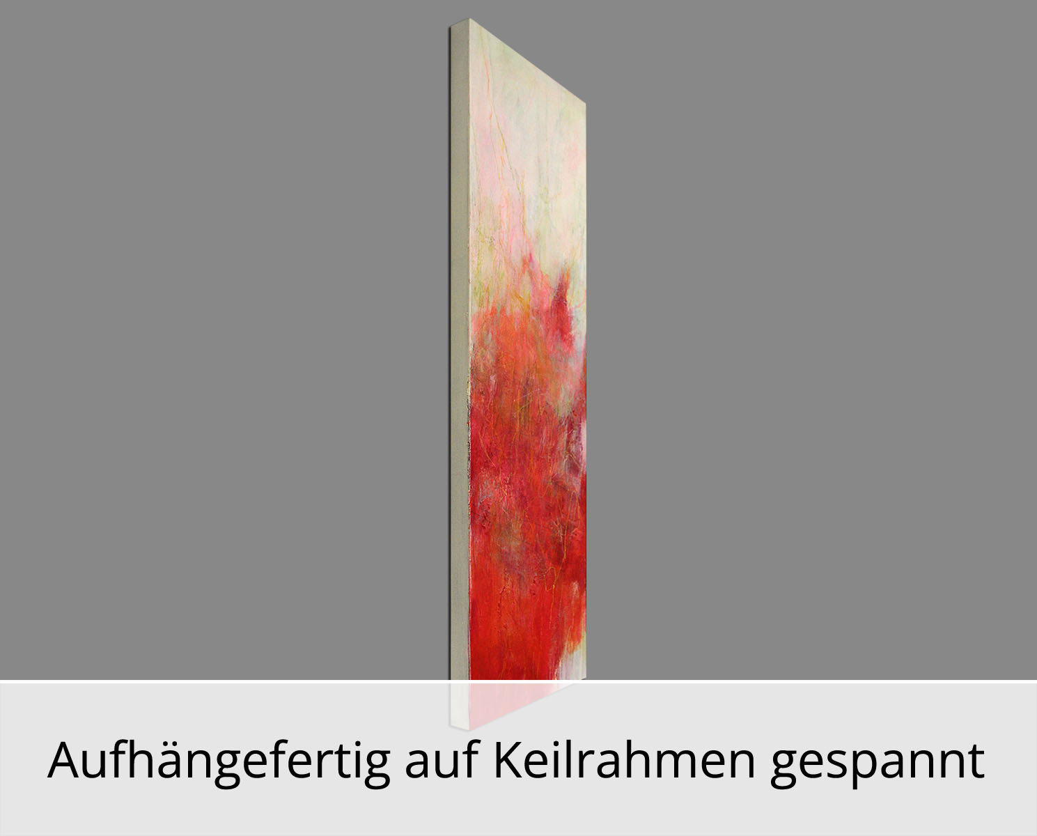 R. Schleeh: "rot, rot, rot ist alles was ich habe", Originalgemälde (Unikat), zeitgenössische Kunst