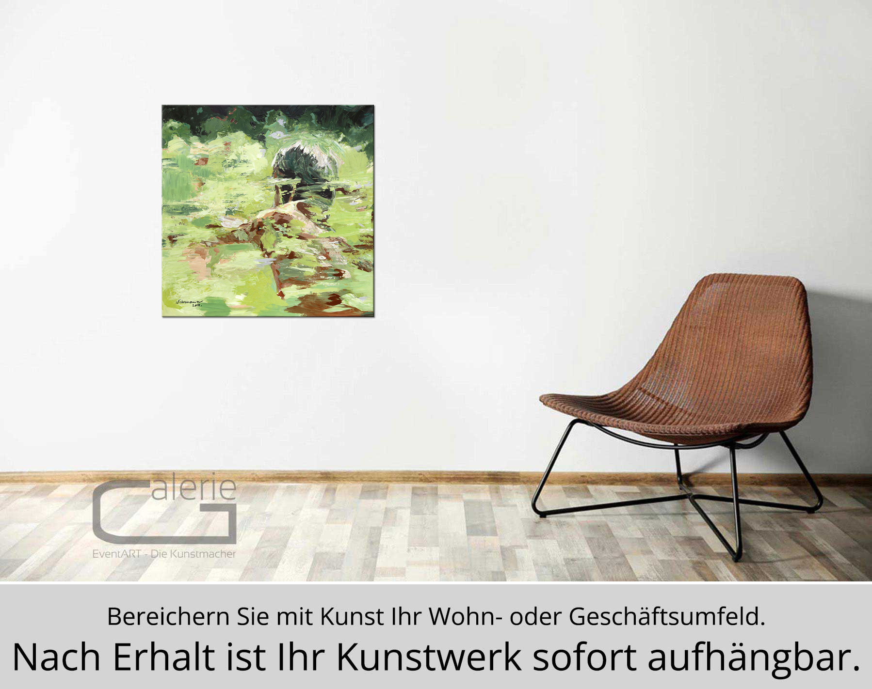 Kunstdruck, U. Fehrmann: Sommer, signierte Edition
