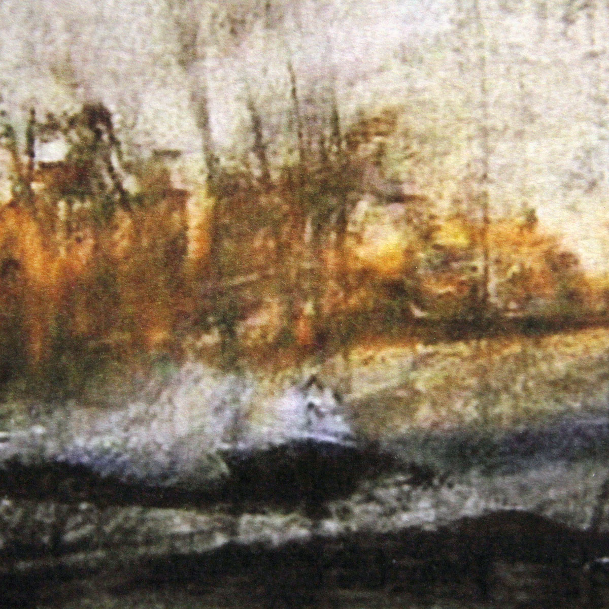 M. Rick: "Landscape braun", Edition, signierter Druck