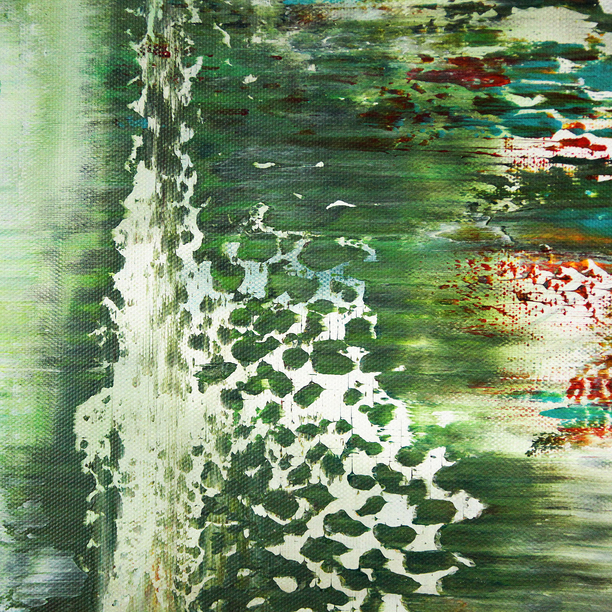 Acrylgemälde, G. Hung: "Langzeitbelichtung IV (Regen)"