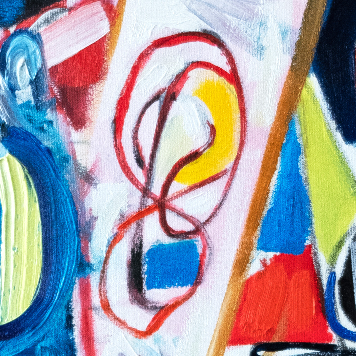 M. Cieśla: "Abstraktion, Künstler im Studio", Original/Unikat, expressionistisches Ölgemälde