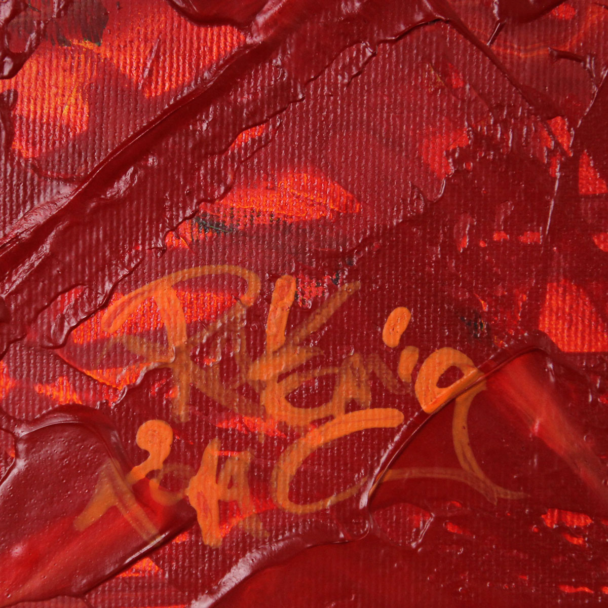 Acrylbilder, R.König: "Liquid Red V" (ri)