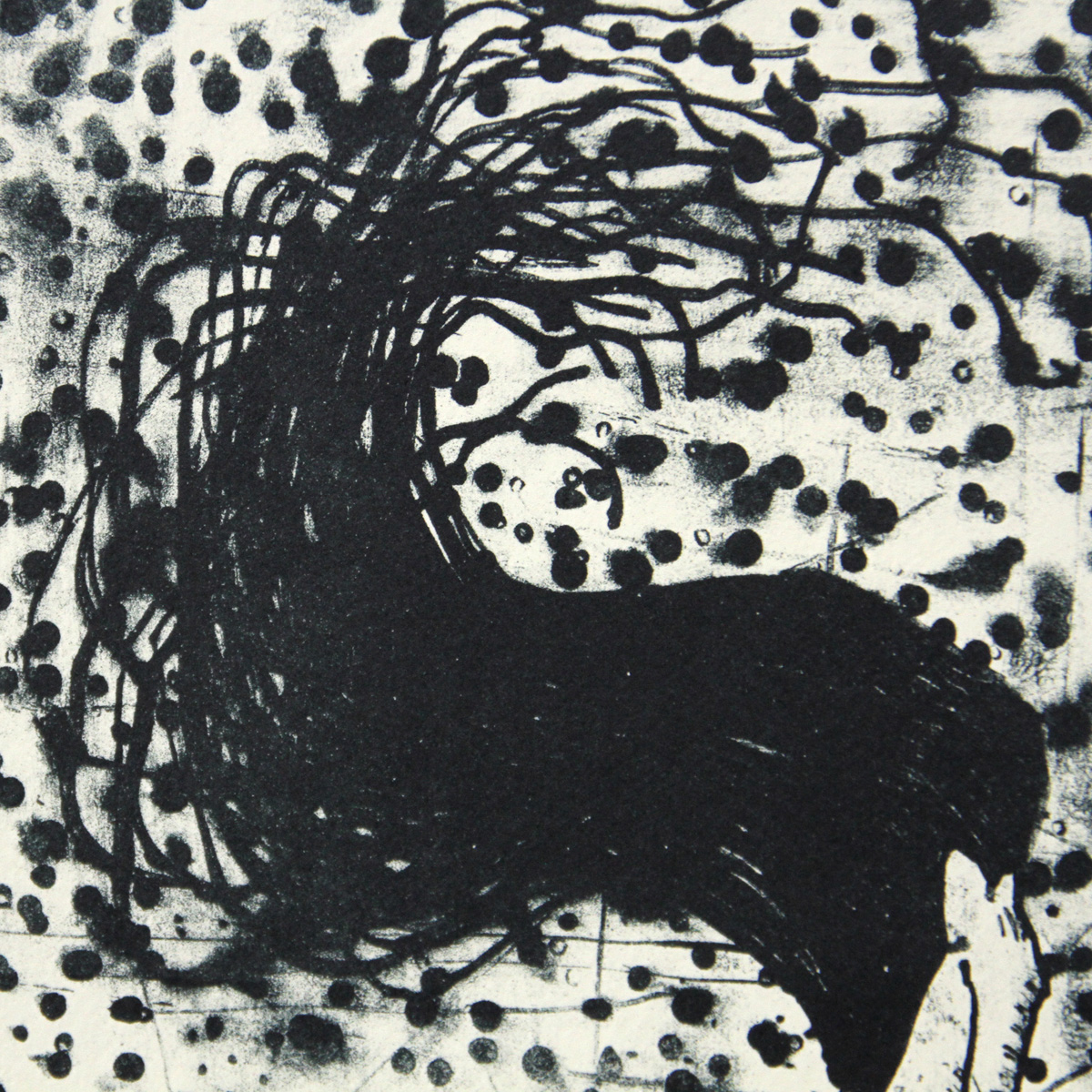 C. Blechschmidt: "Haare im Wind, 8/15", Originale Grafik/Lithographie