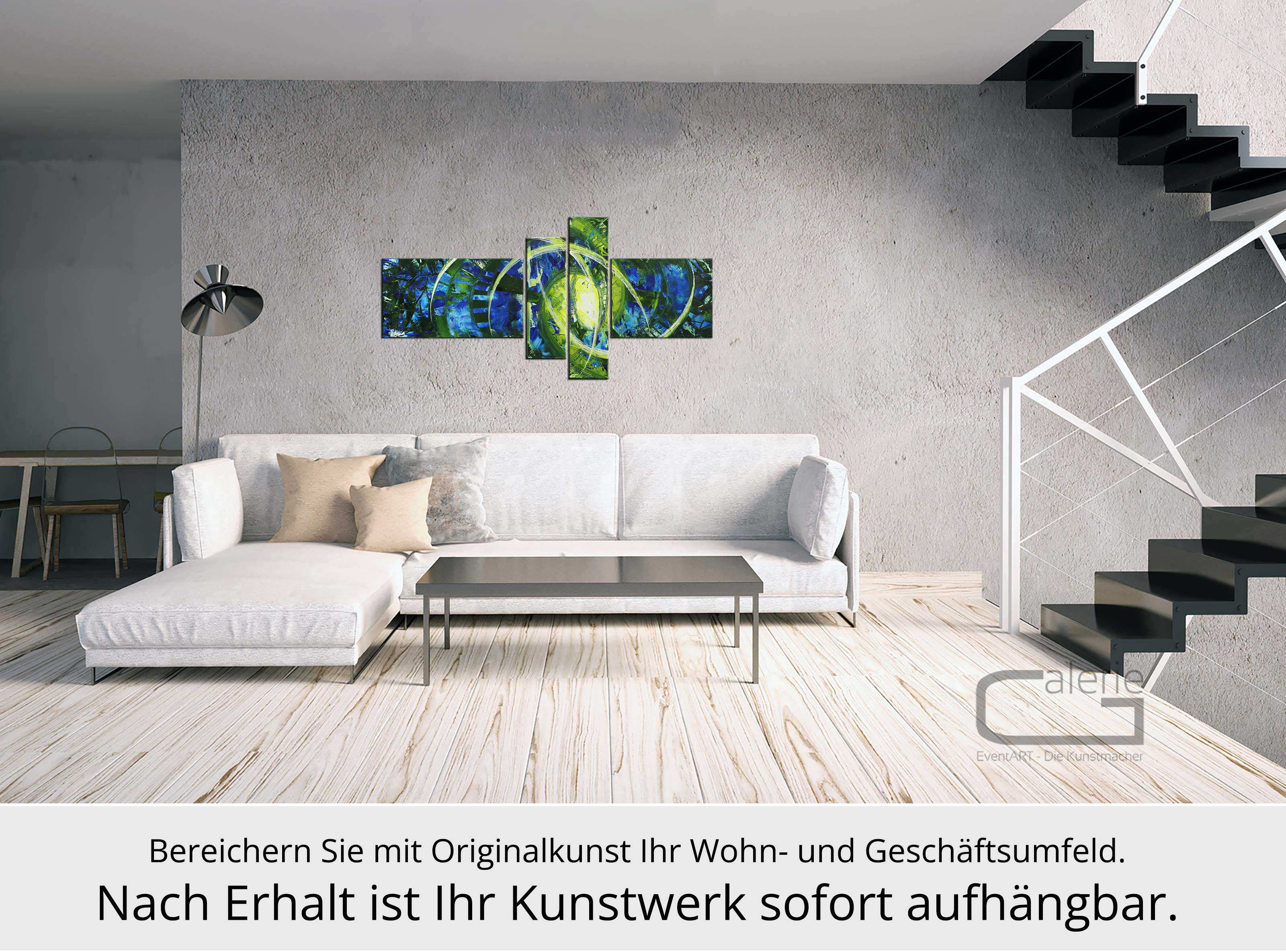 Mehrteilige Acrylbilder: Projection I, R. König, Originalgemälde  (Unikat)
