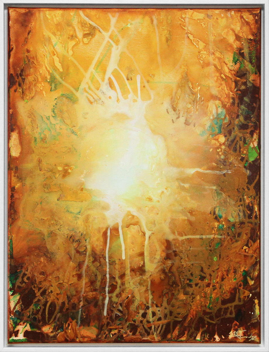 J. Fernandez: "Amorphes Licht I", moderne Originalkunst (Unikat)