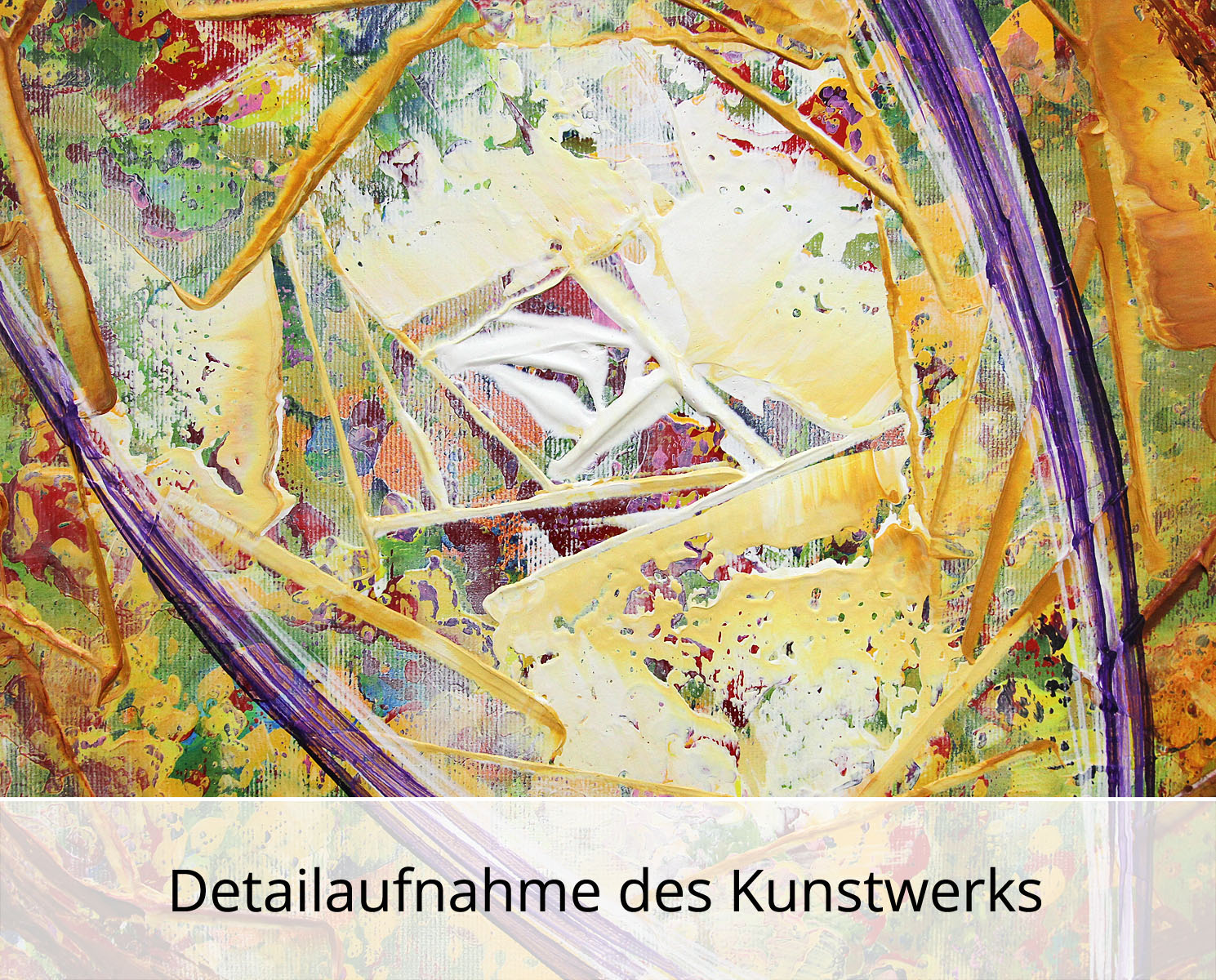 Abstraktes Originalgemälde: Gebirgsleuchten III, R. König, Unikat