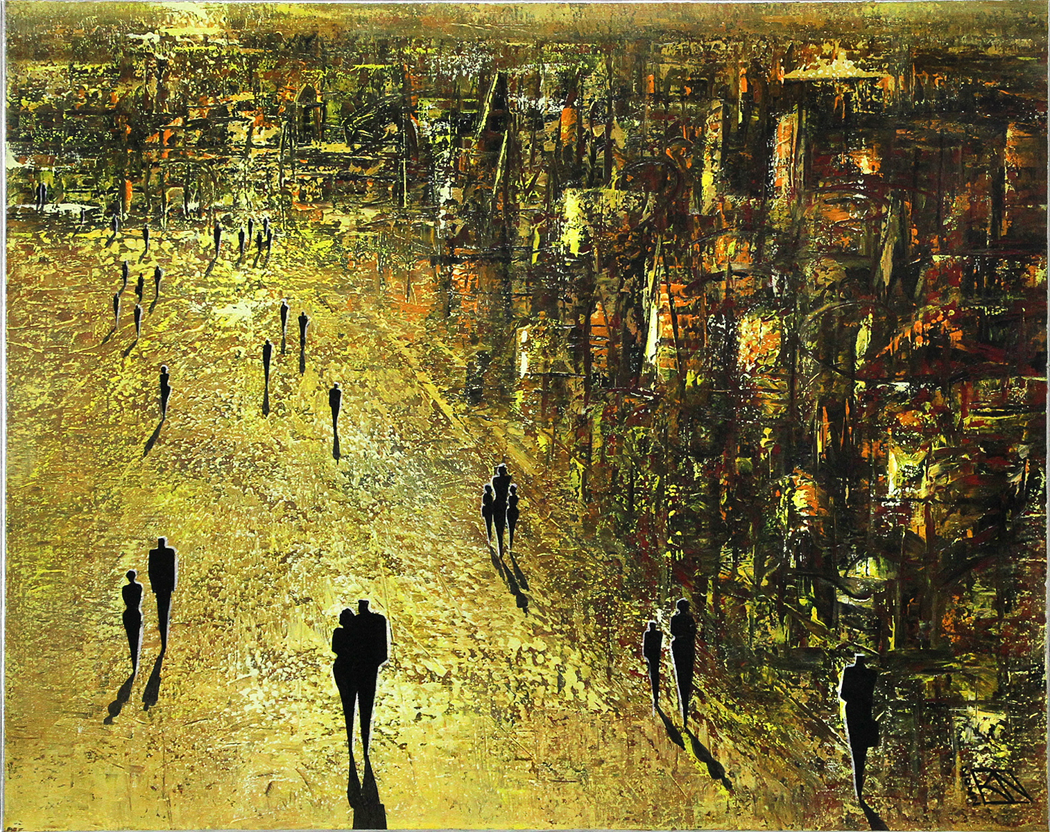 K. Namazi: "Behind the Horizon II", originales Acrylgemälde (Unikat)