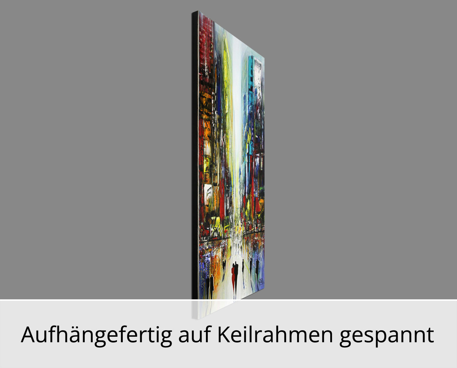 K. Namazi: "Urbane Schlucht III", originales Acrylgemälde (Unikat)